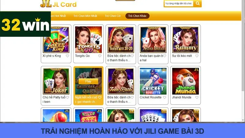 JILI Game Bài 3D
