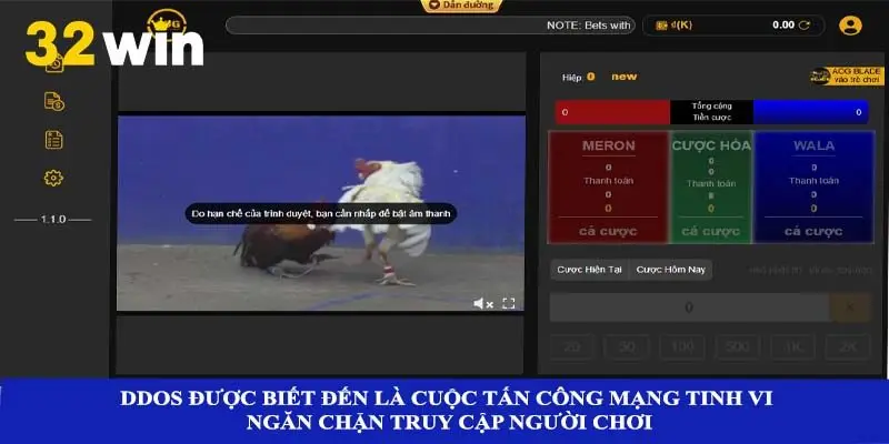 Ddos được biết đến là cuộc tấn công mạng tinh vi ngăn chặn truy cập người chơi