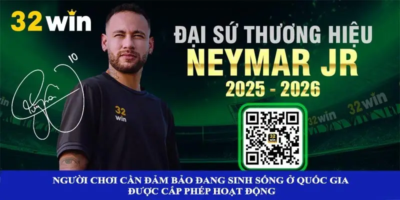 Người chơi cần đảm bảo đang sinh sống ở quốc gia được cấp phép hoạt động