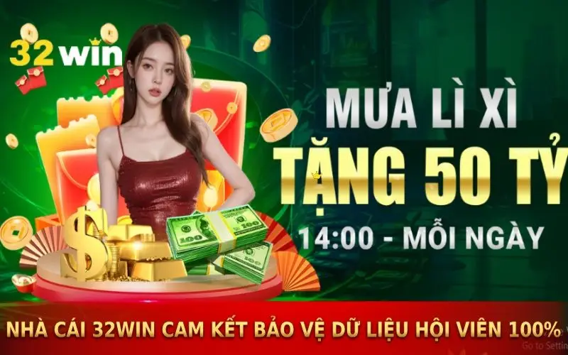 Nhà cái 32win cam kết bảo vệ dữ liệu hội viên 100%