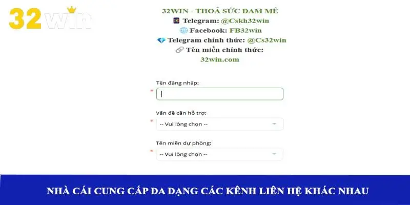 Nhà cái cung cấp đa dạng các kênh liên hệ khác nhau